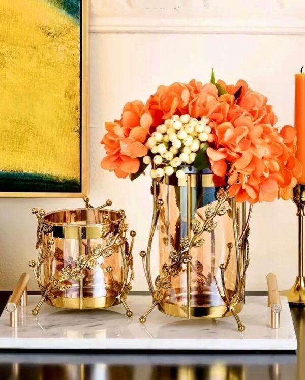 Golden Glass Vase