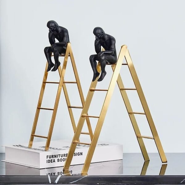 Thinker Ladder Sculpture - Image 2