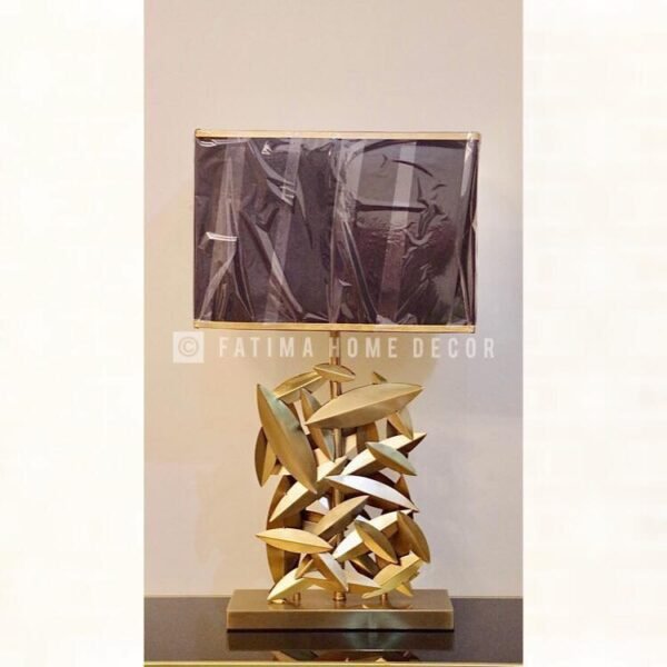 Luxury Brass Leaves Table Lamp