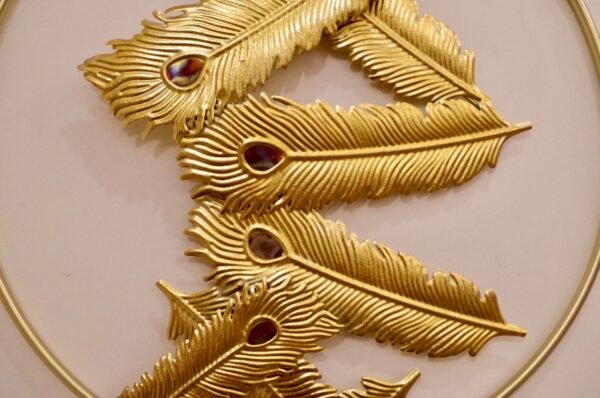 Golden Feather Wall Decor - Image 2