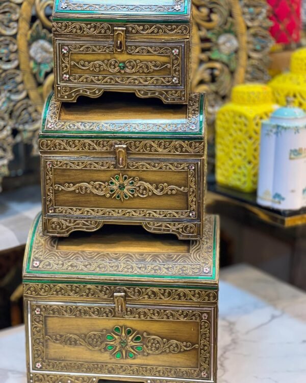 Wooden Thai Boxes Set